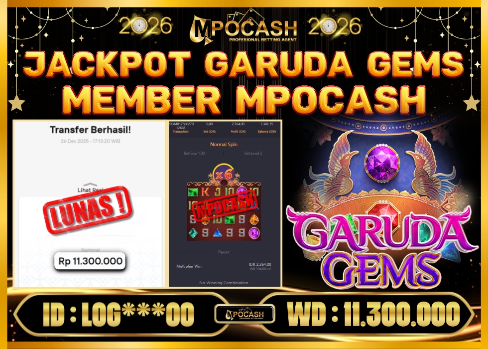 MPOCASH JACKPOT GARUDA GEMS